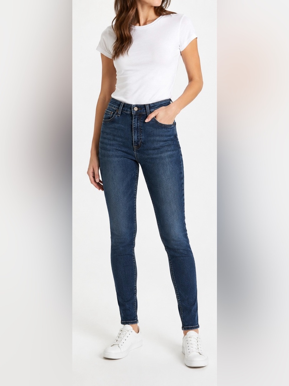 NWT Rag & Bone Bayview Skinny Jeans Women 28 (6) Dark Wash Stretch Denim